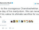 PM-Tweet-on-Chandrashekhar-Azad-martyrdom-day