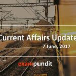 CurrentAffairsUpdate-7-june-2017