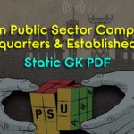 Important Government and Public Sector Organisations of india PDF
