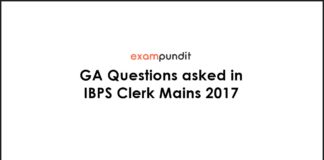 GA Questions asked in IBPS Clerk Mains