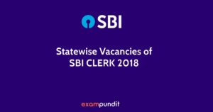 Statewise Vacancies in SBI Clerk 2018