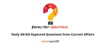 Daily GK/GA Expected Questions from Current Affairs - 3 April 2018