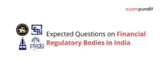 Expected Questions on Financial Regulatory Bodies in India