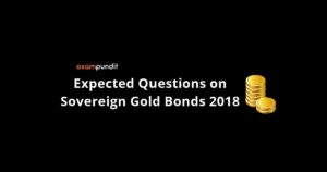Expected Questions on Sovereign Gold Bonds 2018