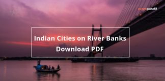 Indian Cities on River Banks