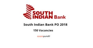 South Indian Bank PO 2018
