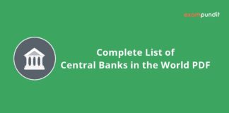 Complete List of Central Banks in the World PDF