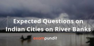Expected Questions on Indian Cities on River Banks