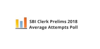 SBI Clerk Prelims 2018 Average Attempts