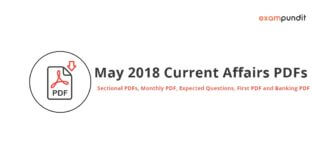 May 2018 Current Affairs PDFs