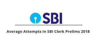 Average Attempts in SBI Clerk Prelims 2018