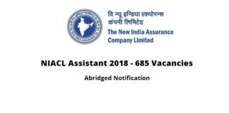 NIACL Assistant 2018