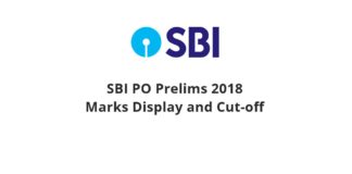 SBI PO Prelims 2018 Cut-off Marks