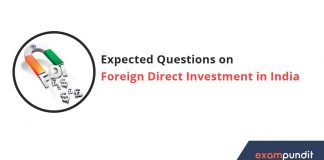 Expected Questions on Foreign Direct Investment in India