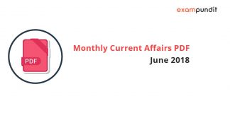 Monthly Current Affairs PDF June 2018