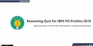 Reasoning Quiz for IBPS PO Prelims 2018 Exam