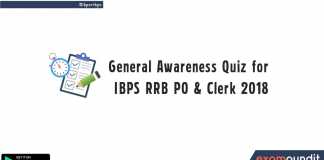 General Awareness Quiz for IBPS RRB PO & Clerk 2018