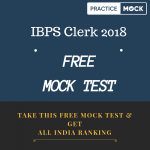 IBPS Clerk free mock test (exam pundit banner)