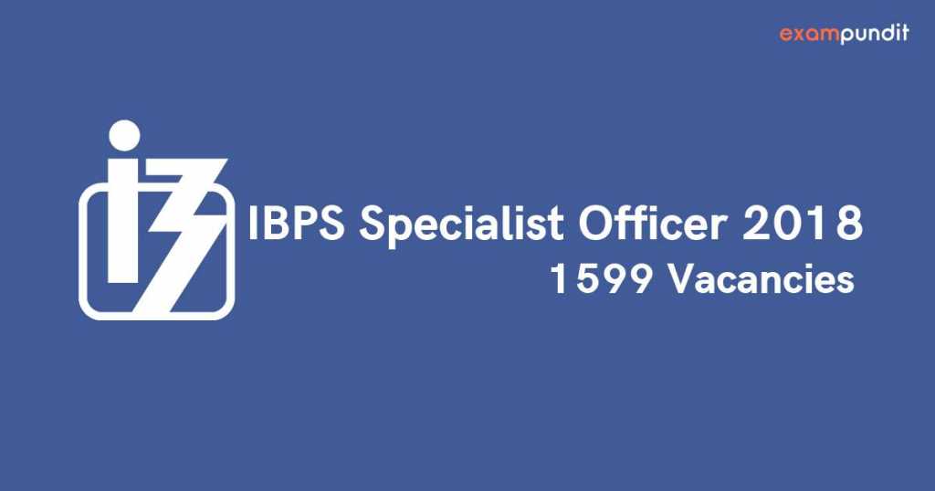IBPS Specialist Officer 2018