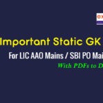 Important Static GK Topics for Bank Exams