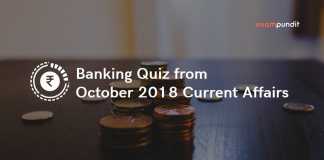 Banking Quiz from October 2018 Current Affairs