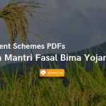 Government Schemes PDFs - Pradhan Mantri Fasal Bima Yojana 2018