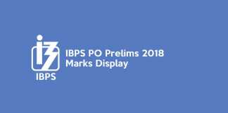 IBPS PO Prelims 2018 Marks Display