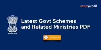Important Govt Schemes and related Ministries