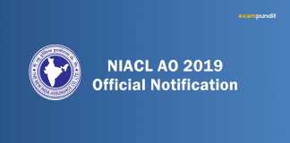 NIACL AO 2019 Recruitment - Detailed Notification