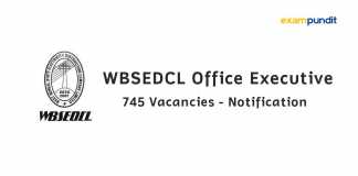 WBSEDCL Office Executive 2018