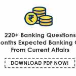 Last 5 Months Expected Banking Questions From Current Affairs