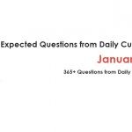 Expected Questions from January 2019 Current Affairs PDF
