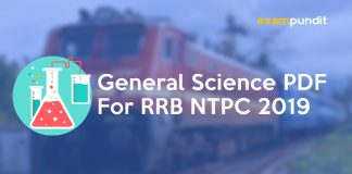 General Science PDF for RRB NTPC 2019