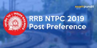 RRB NTPC Post Preference