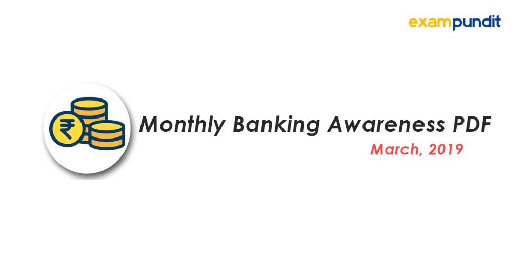 Monthly Banking Awareness PDF March 2019