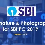 Signature and Photograph Format for SBI PO 2019