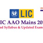 LIC AAO Mains Syllabus and Exam Pattern 2019