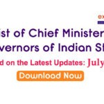 Updated Chief Ministers and Governors of Indian States