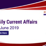 Daily Current Affairs 1st June 2019