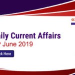 Daily Current Affairs 13th June 2019