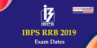 IBPS RRB 2019 Exam dates
