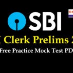 SBI Clerk Prelims Free Mock Test PDF