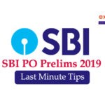 SBI PO Prelims Last Minute Tips