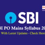 SBI PO Syllabus 2019