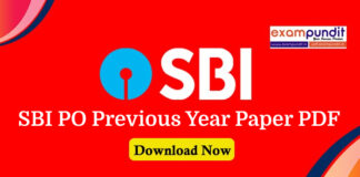 sbi po previous year papers