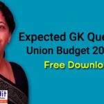 Expected GK Questions from Union Budget 2019