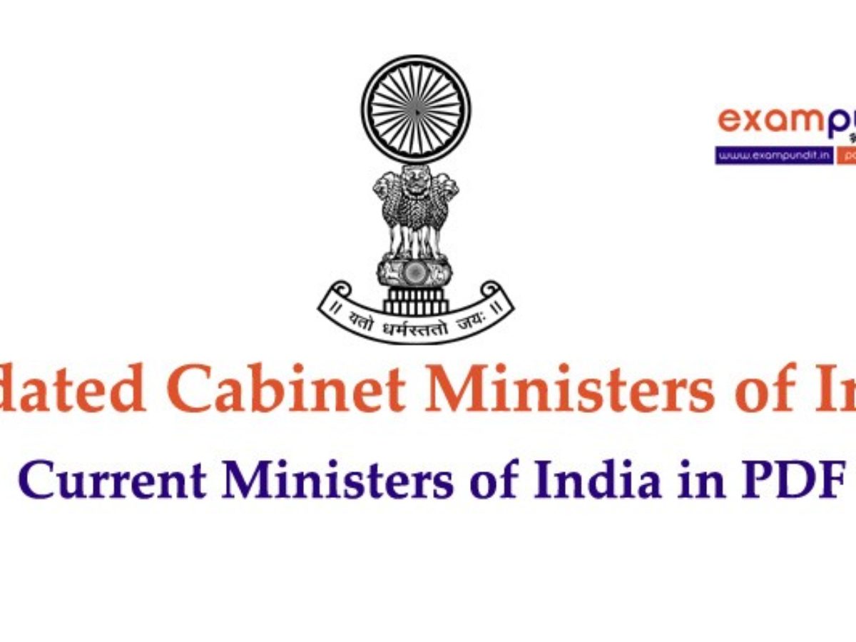 List Of New Cabinet Ministers Of India Current Cabinet Ministers