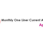 Monthly One Liner Current Affairs PDF April 2019