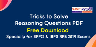 Tricks to Solve Reasoning Questions PDF