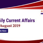Daily Current Affairs 1st August 2019